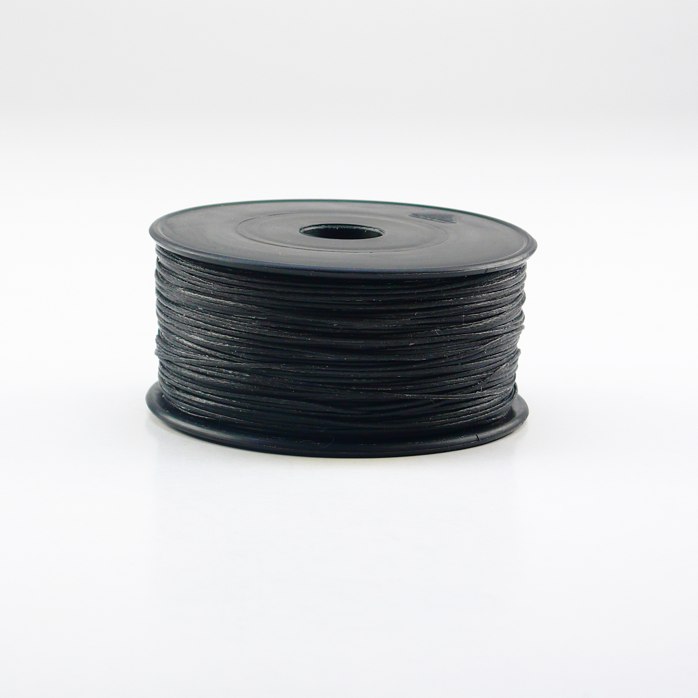 Hand sewing braided and waxed Nylon thread Neverstrand MADE IN SWITZERLAND, Nr. 5 spool à 50 g, 130 m appprox, Black